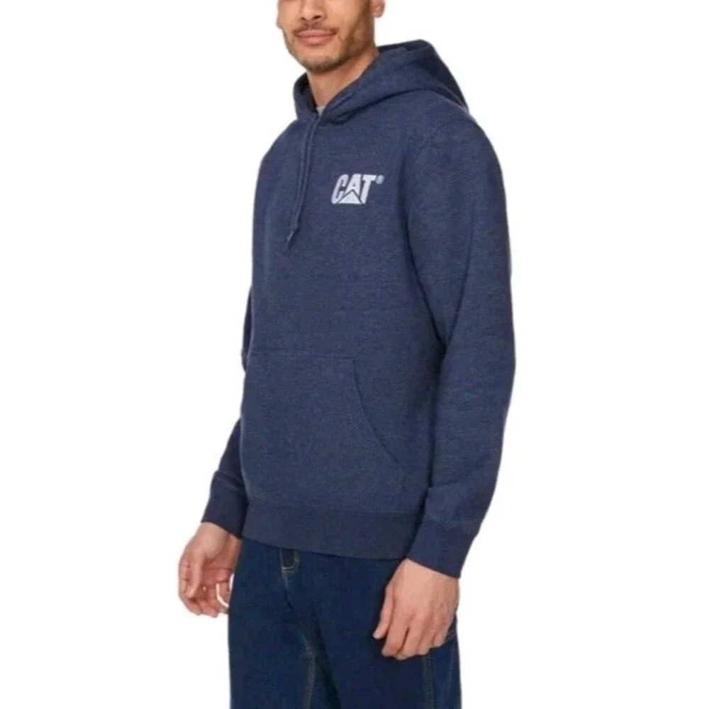 Caterpillar Heavyweight Hooded Sweatshirt Men's, Medium, Blue / New Imperfection